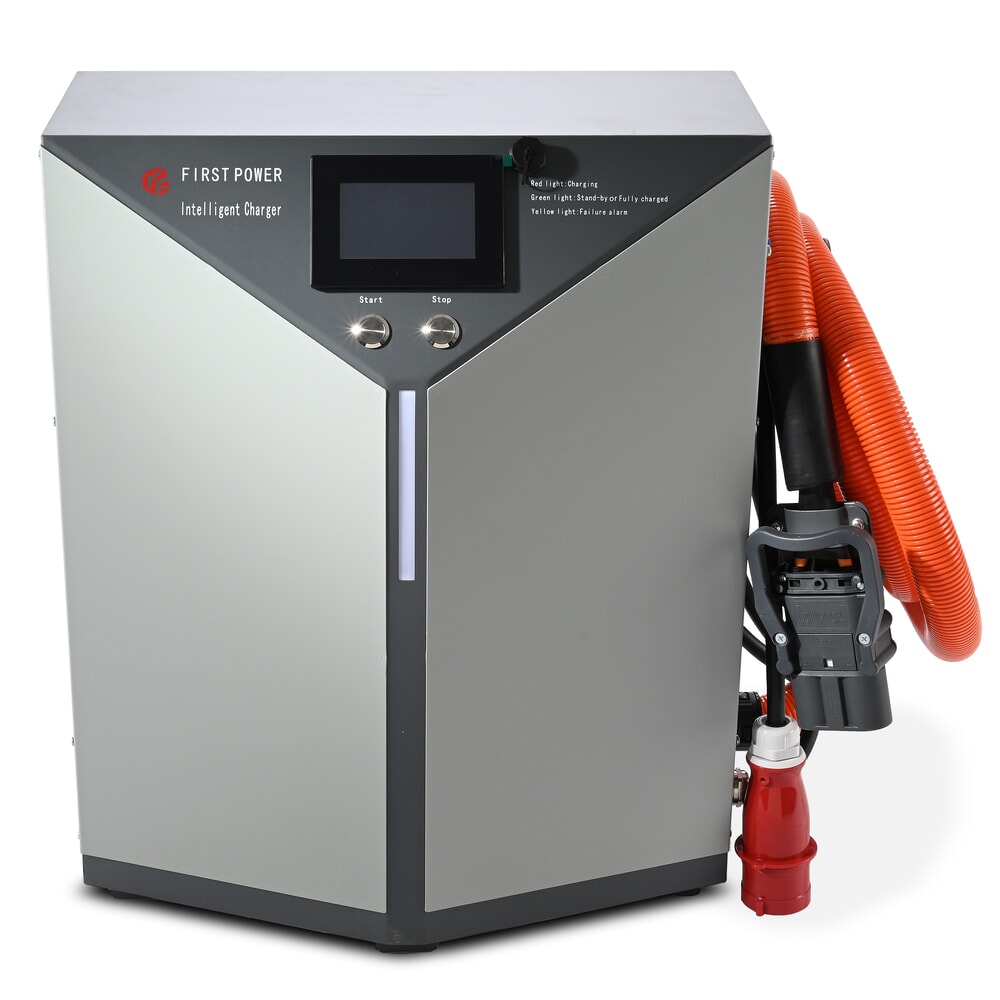 Termékkép: Külső töltőkészülék D400, 80 V, 100 A, CEE piros 32A, 4 pólusú - 3P+E, AntOn by Jungheinrich CBH 2.0 elektromos targoncához