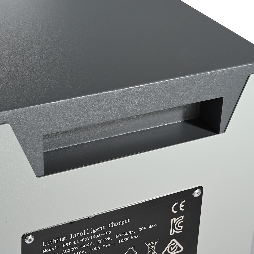 Termékkép száma 9: Külső töltőkészülék D400, 80 V, 100 A, CEE piros 32A, 5 pólusú - 3P+N+E, AntOn by Jungheinrich CBH 2.0 elektromos targoncához