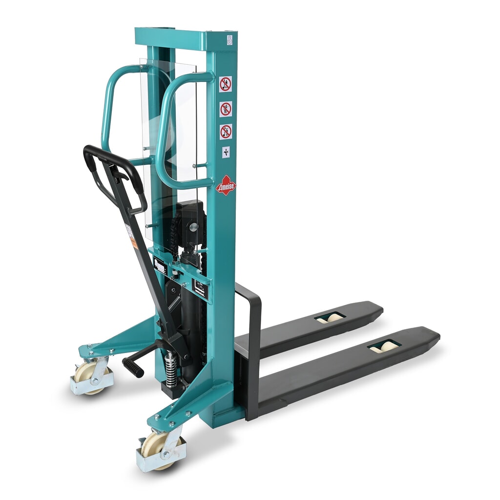 Ameise® PSM 1.0 hidraulikus targonca egytagú emelőoszloppal, 1000 mm emelési magasság, 1000 kg teherbírás Termékkép: Ameise® PSM 1.0 hidraulikus targonca egytagú emelőoszloppal, 1000 mm emelési magasság, 1000 kg teherbírás