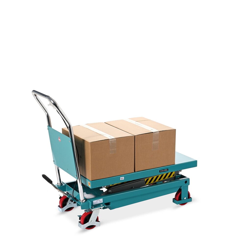 Termékkép száma 5: Ameise® dupla ollós emelőasztalos kocsi, teherbírás 350 kg, plató méret 910 x 500 mm