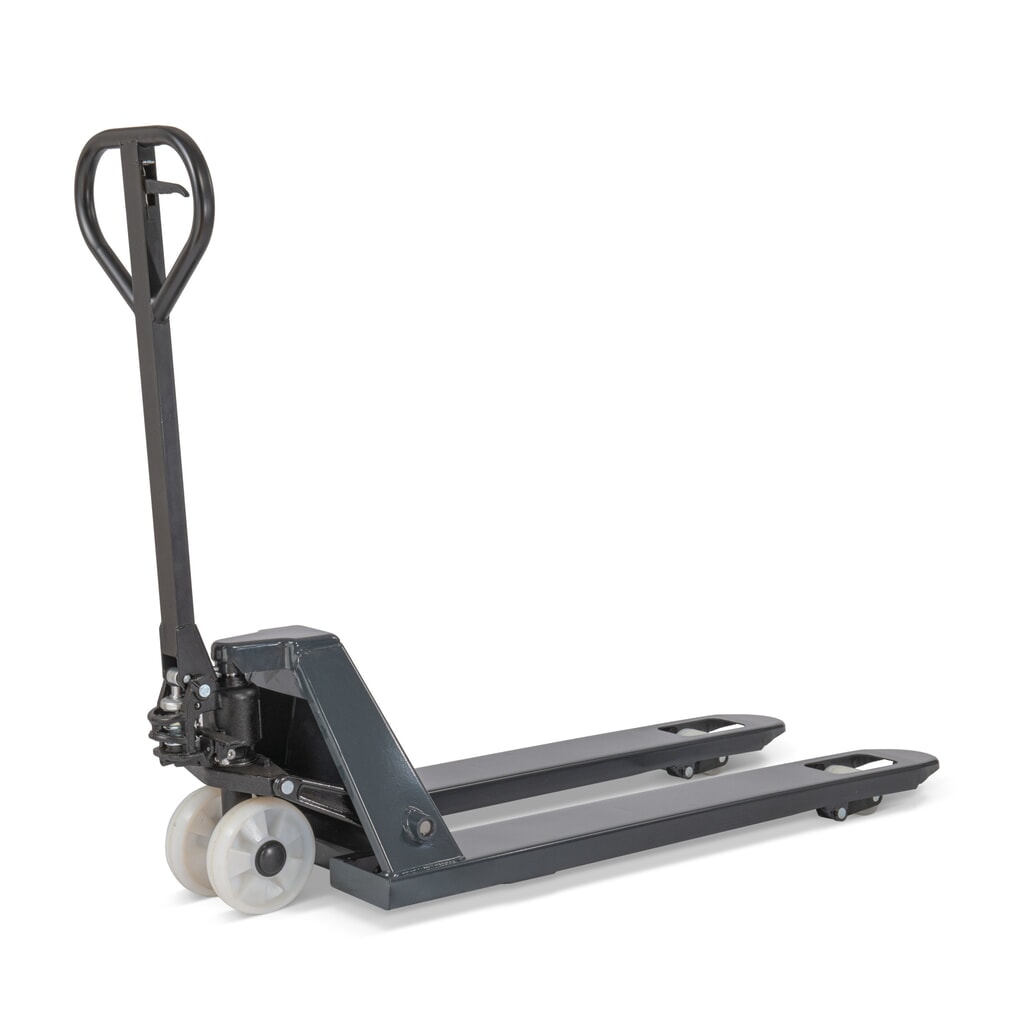 Termékkép száma 5: HEMMDAL PTM 2.0 kézi emelőkocsi, 2000 kg teherbírás, 1150 mm villahossz, nylon/nylon kerekek, egyszeres görgő