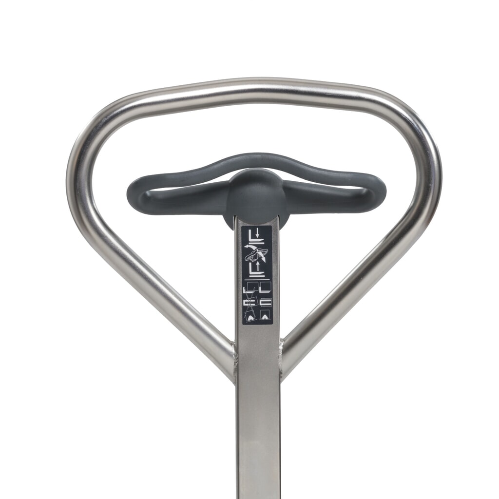 Jungheinrich AM I20p nemesacél kézi emelőkocsi, professzionális kivitel, teherbírás 2000 kg, különleges villakocsi szélesség 680 mm, villahossz 810 mm, nylon Termékkép száma 4: Jungheinrich AM I20p nemesacél kézi emelőkocsi, professzionális kivitel, teherbírás 2000 kg, különleges villakocsi szélesség 680 mm, villahossz 810 mm, nylon