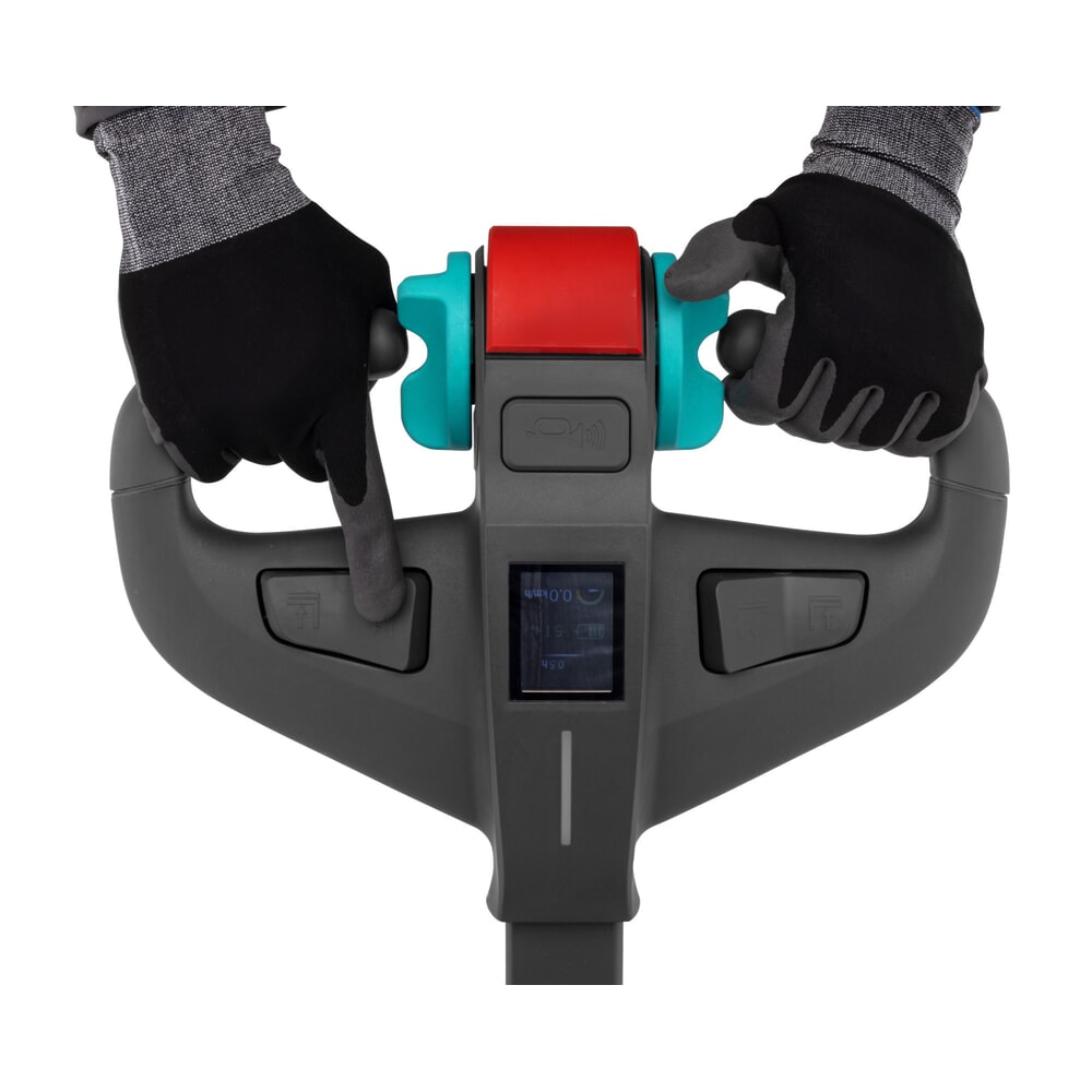Jungheinrich AME 15 elektromos emelőkocsi, teherbírás 1 500 kg, villahossz 1 150 mm, különleges villaszélesség 670 mm, tandem görgők Termékkép száma 6: Jungheinrich AME 15 elektromos emelőkocsi, teherbírás 1 500 kg, villahossz 1 150 mm, különleges villaszélesség 670 mm, tandem görgők