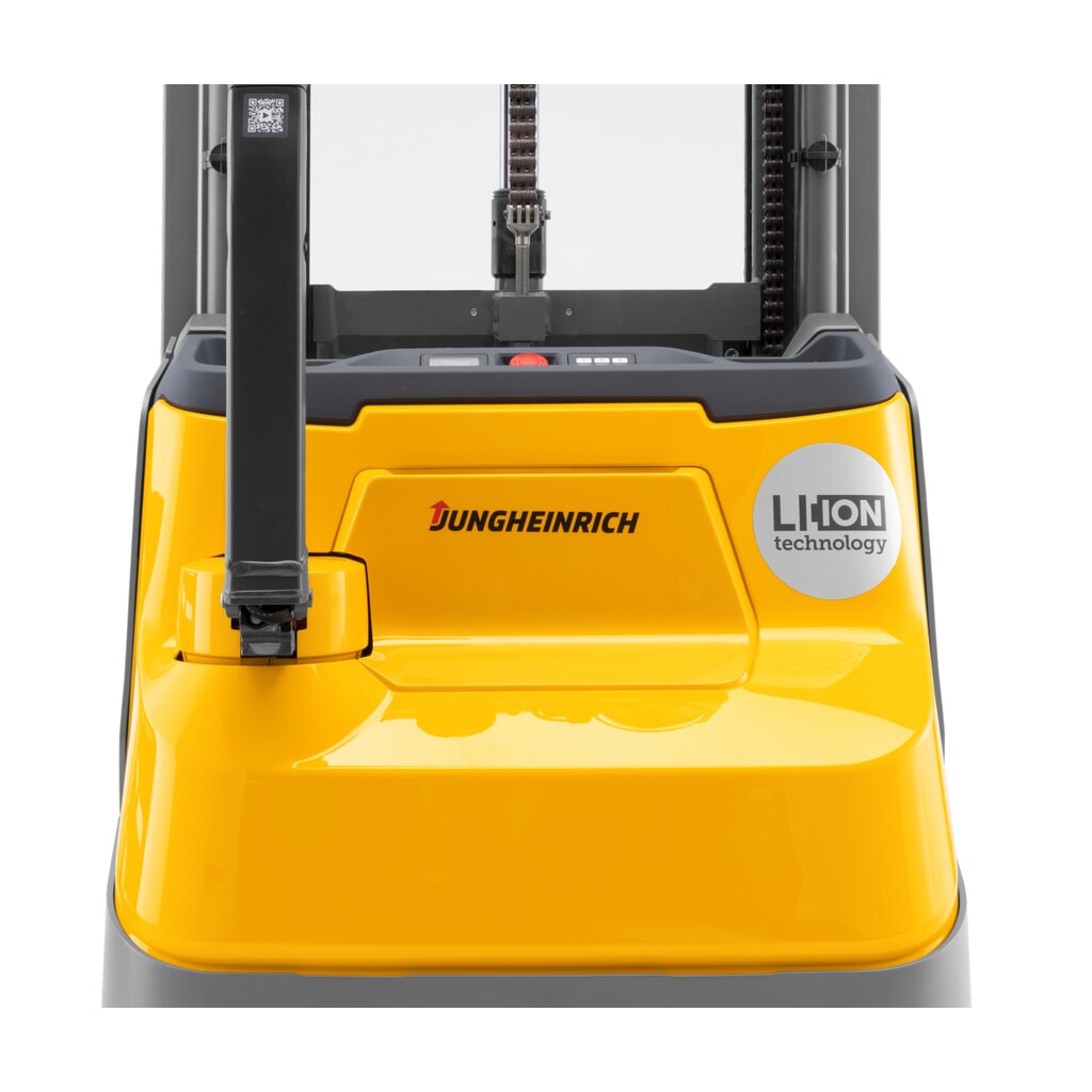 Jungheinrich EJC 112i DZ elektromos gyalogkíséretű targonca, háromtagú teleszkóp, emelési magasság 4790 mm, teherbírás 1200 kg, proporcionális hidraulika Termékkép száma 5: Jungheinrich EJC 112i DZ elektromos gyalogkíséretű targonca, háromtagú teleszkóp, emelési magasság 4790 mm, teherbírás 1200 kg, proporcionális hidraulika