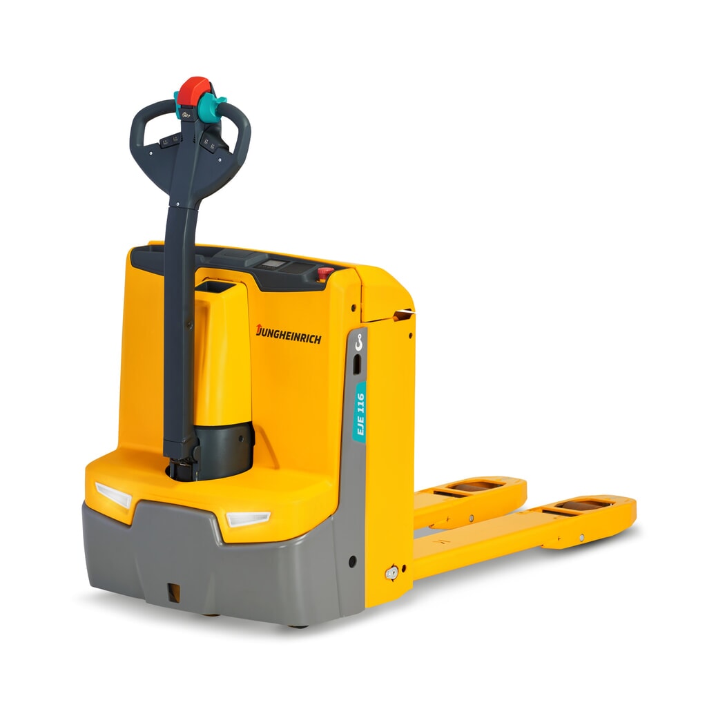 Termékkép: Jungheinrich EJE 114 elektromos emelőkocsi, teherbírás 1400 kg, villahossz 1150 mm, Aquamatik