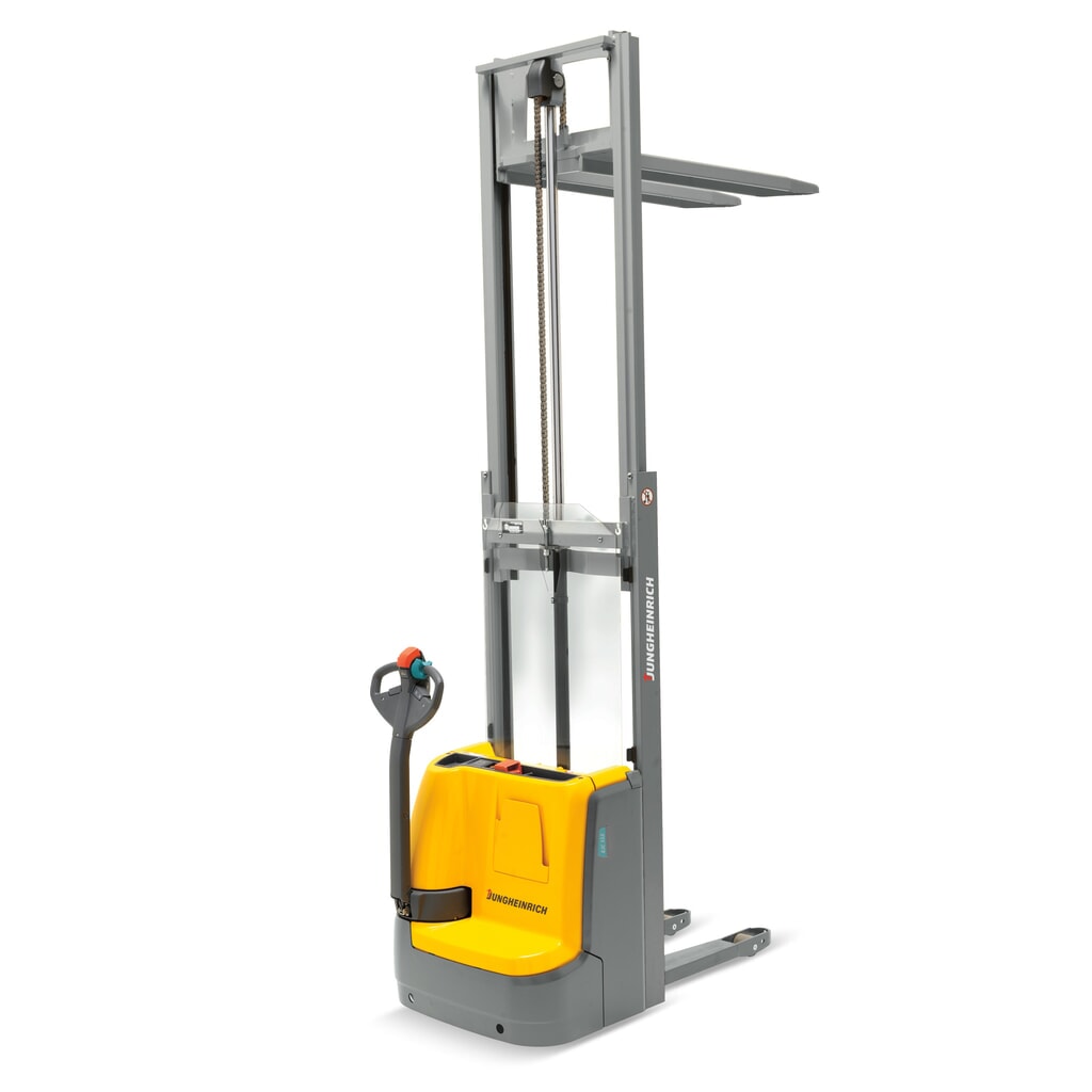 Jungheinrich EJC 110/ZZ elektromos gyalogkíséretű targonca, kéttagú teleszkópos emelőoszlop, emelési magasság 2590 mm, teherbírás 1000 kg, proporcionális hidraulika, Aquamatik Termékkép száma 5: Jungheinrich EJC 110/ZZ elektromos gyalogkíséretű targonca, kéttagú teleszkópos emelőoszlop, emelési magasság 2590 mm, teherbírás 1000 kg, proporcionális hidraulika, Aquamatik