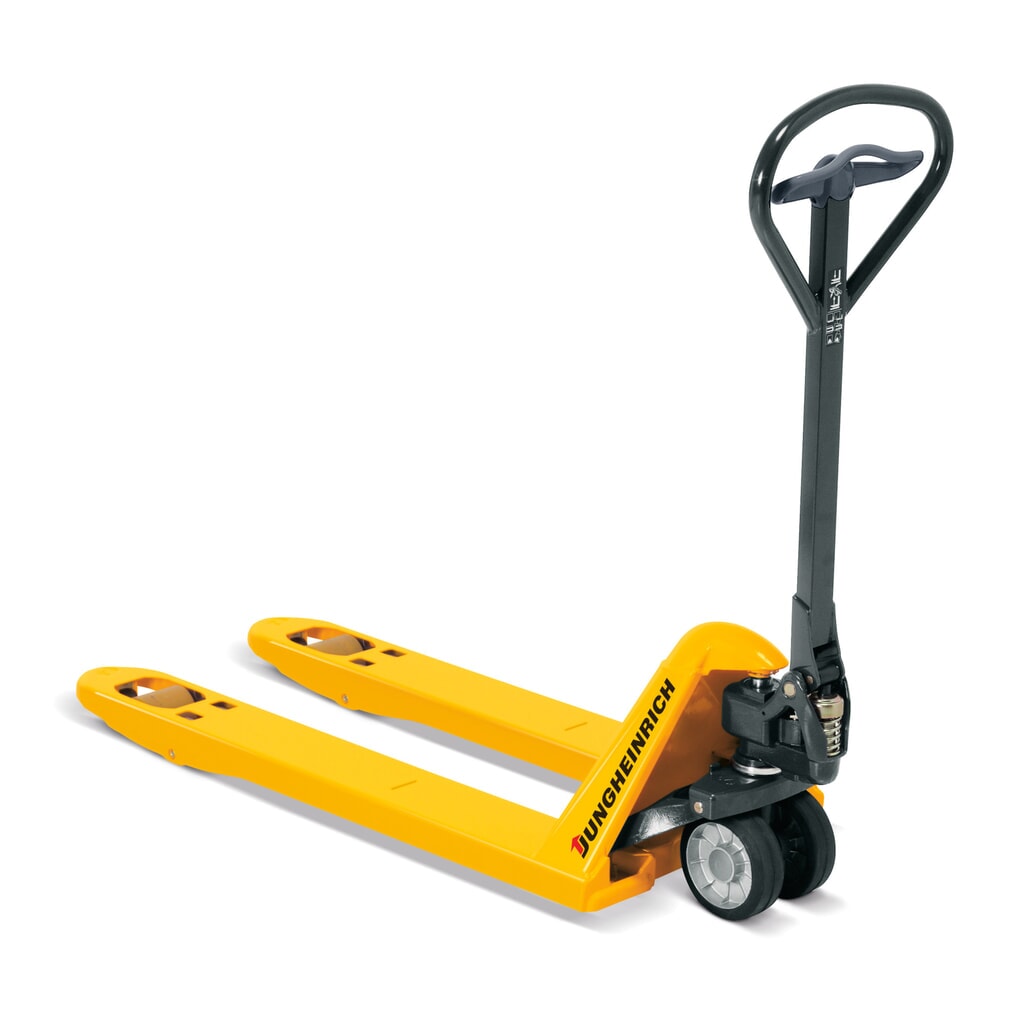 Jungheinrich AM 22 kézi emelőkocsi gyorsemeléssel, teherbírás 2200 kg, villahossz 795 mm, nylon Termékkép: Jungheinrich AM 22 kézi emelőkocsi gyorsemeléssel, teherbírás 2200 kg, villahossz 795 mm, nylon