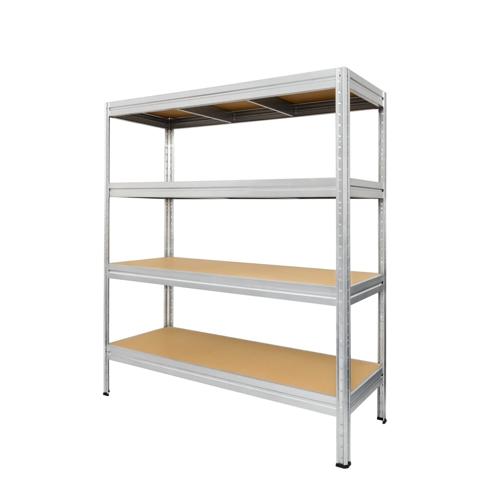 Termékkép: Steinbock® kézi polcos állvány, XXL típus, rekeszterhelés 300 kg, Ma x Szé x Mé 1770 x 2000 x 600 mm